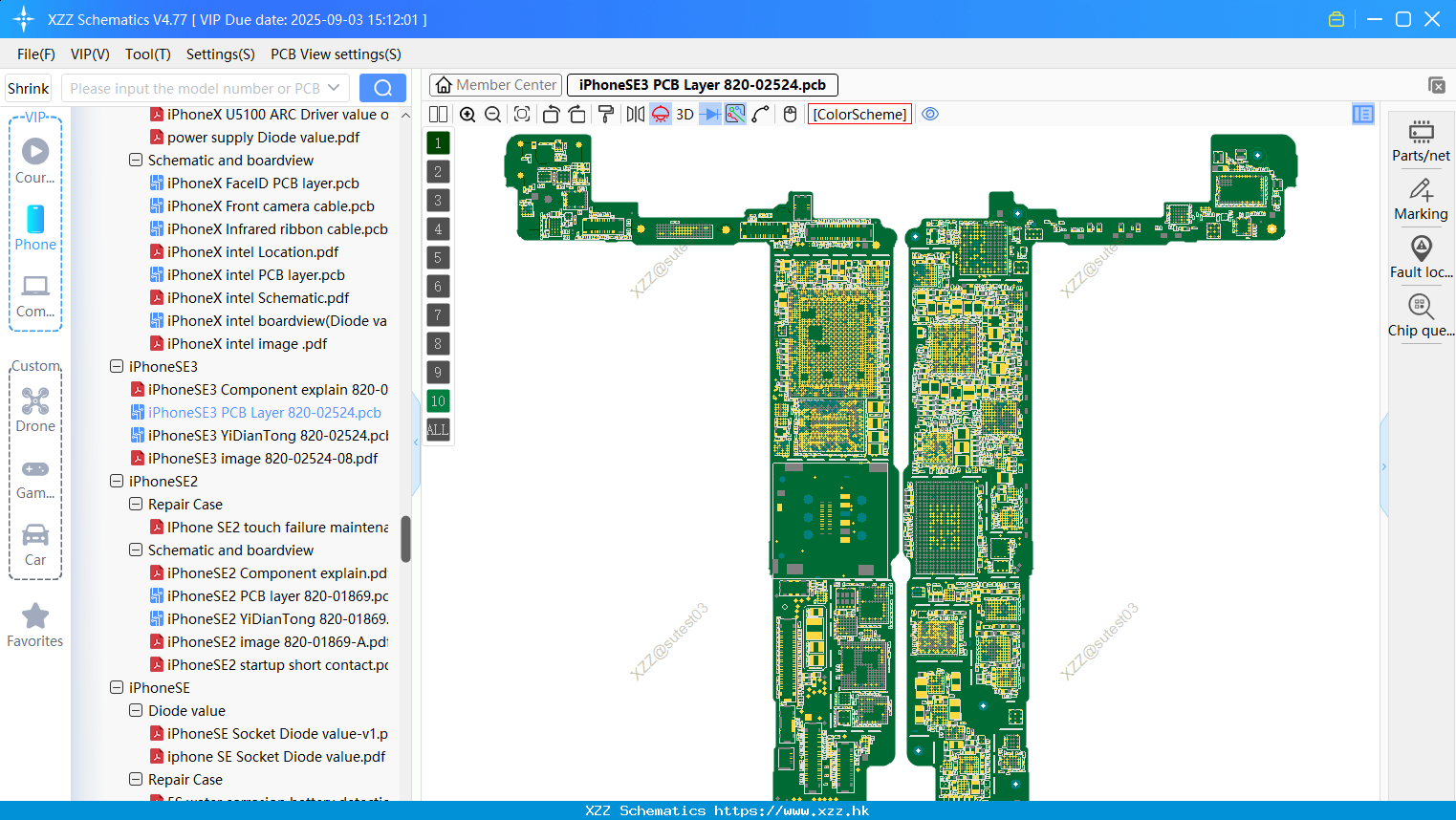 IPhoneSE3 PCB Layer 820-02524